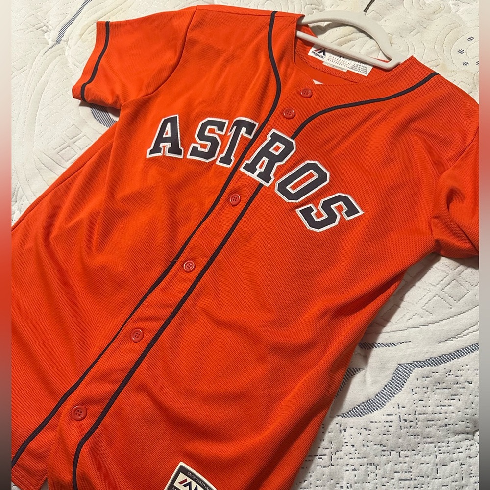 Majestic Orange Astros Kids Jersey